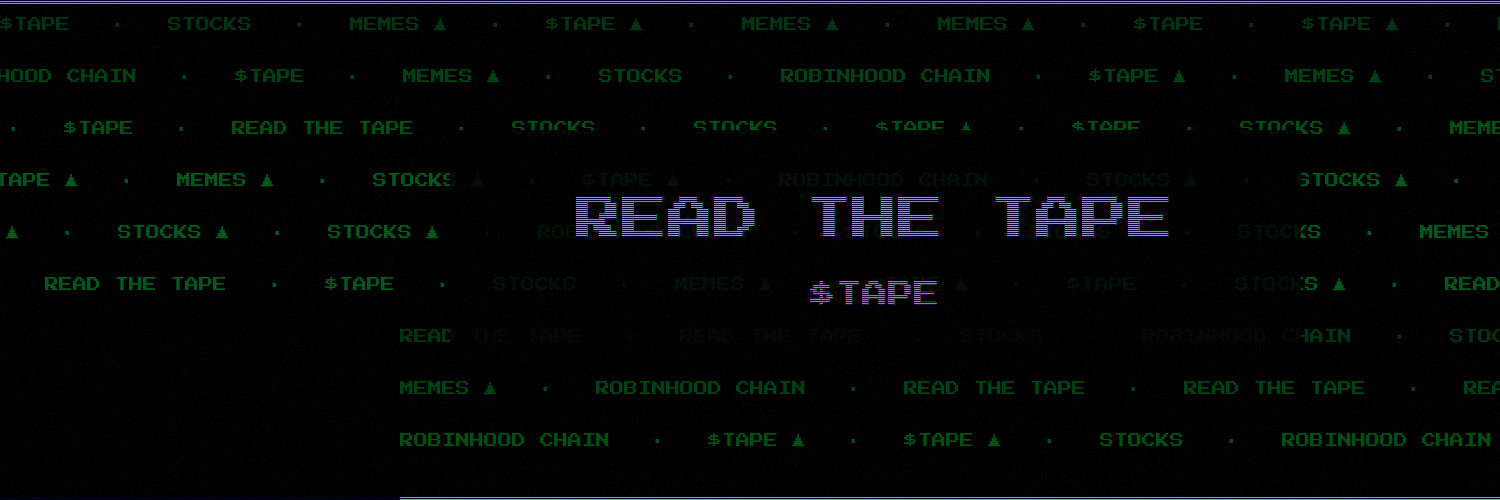 READ THE TAPE banner